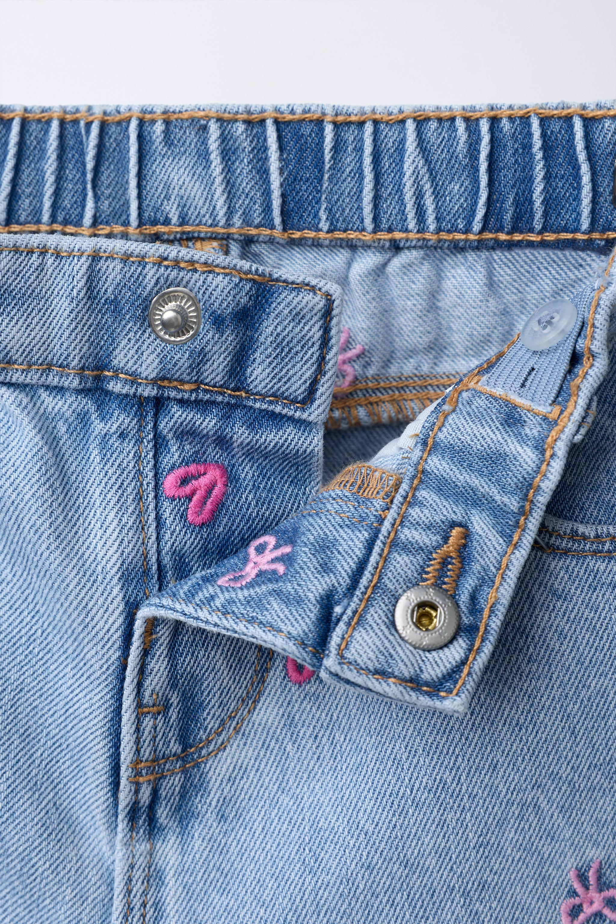 JUPE-CULOTTE EN JEAN BRODÉE